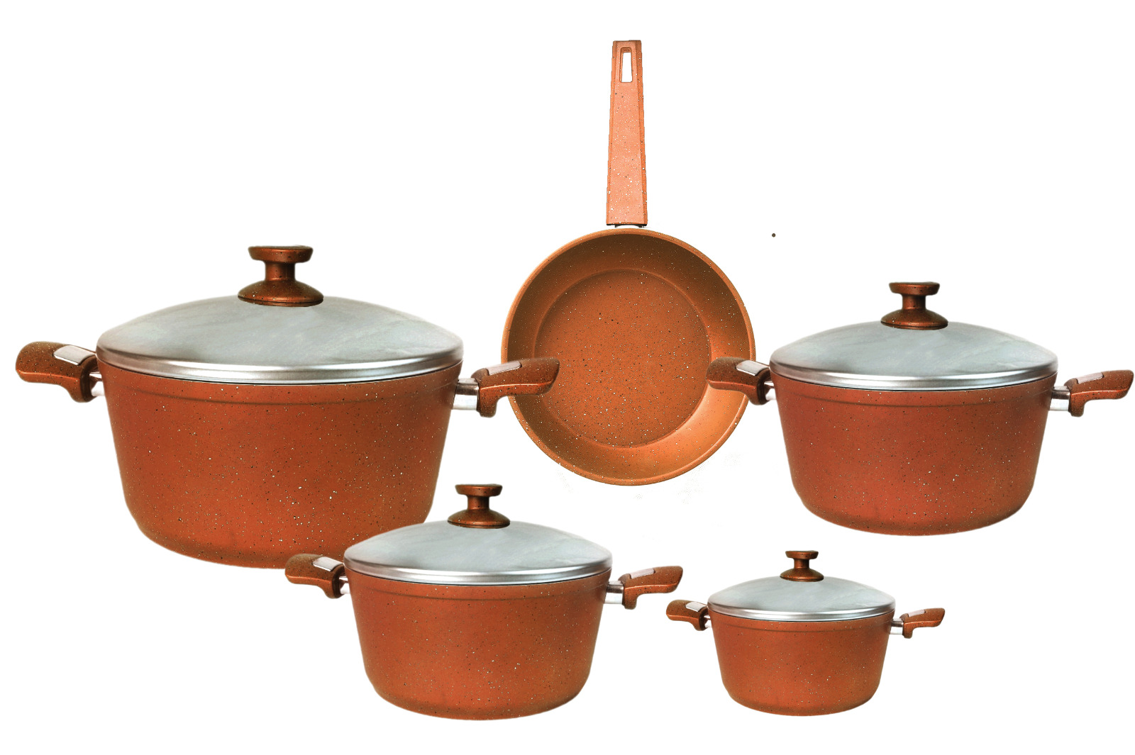 Lavina Opal 9-Piece Italian Granite Set (with Frying Pan)